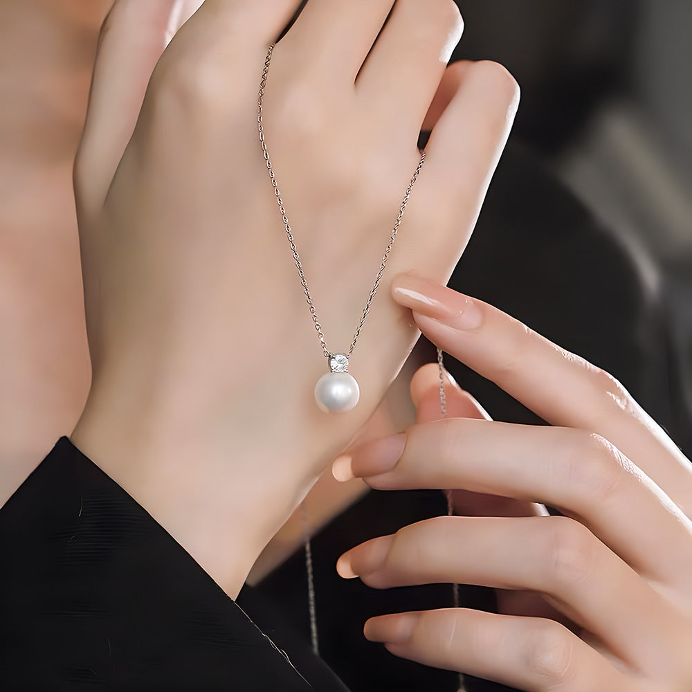 Minimalist Geometric Double Layer Necklace with Adjustable Chain