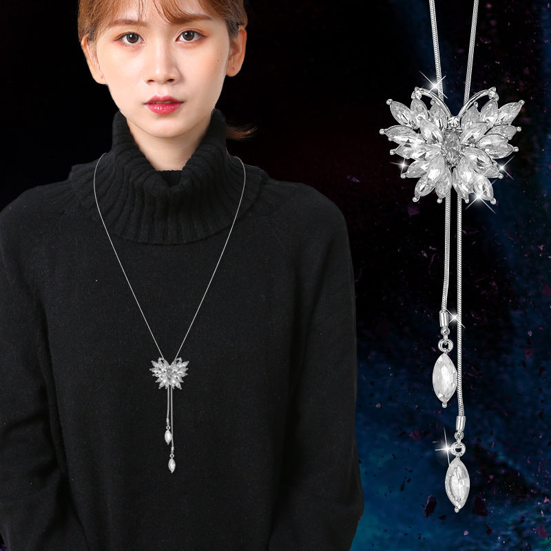 Minimalist Geometric Double Layer Necklace with Adjustable Chain