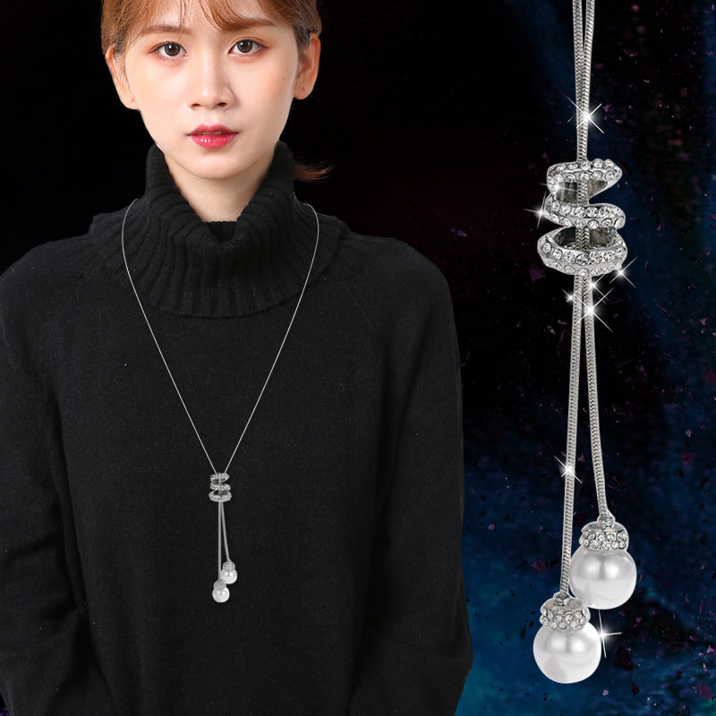 Minimalist Geometric Double Layer Necklace with Adjustable Chain