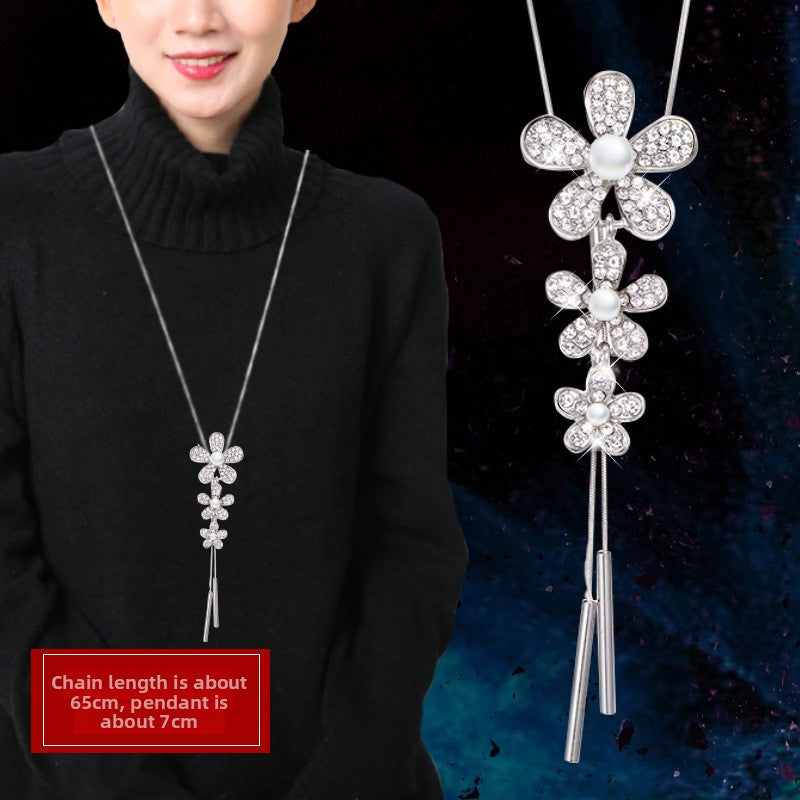 Minimalist Geometric Double Layer Necklace with Adjustable Chain